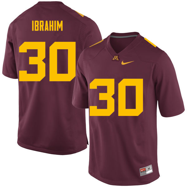 Men #30 Mohamed Ibrahim Minnesota Golden Gophers College Football Jerseys Sale-Maroon